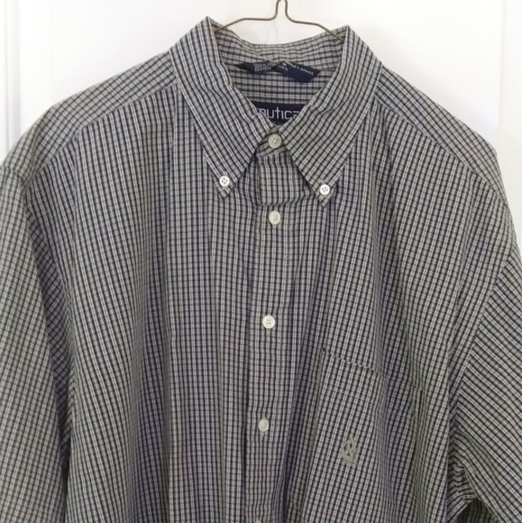 Nautica casual button-down short sleeve shirt - Picture 4 of 6